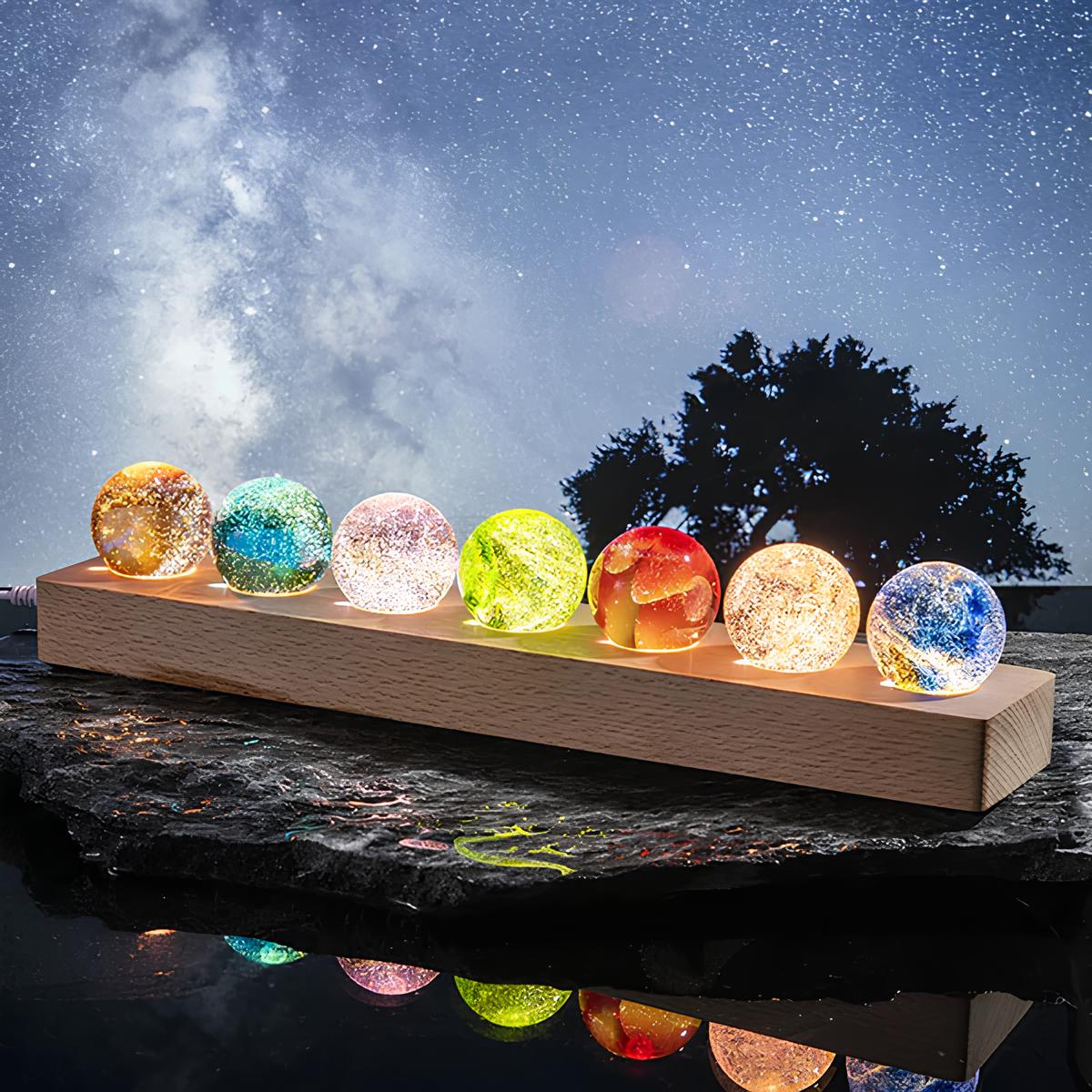 Glowing Cosmic Crystals - AstroGlow Orbs