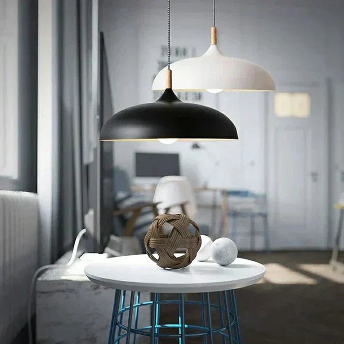 Ceiling Light in Scandinavian Oak - ScandiLuxe
