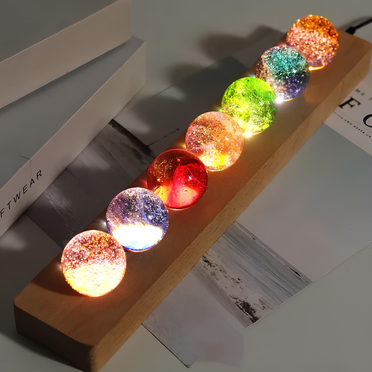 Glowing Cosmic Crystals - AstroGlow Orbs