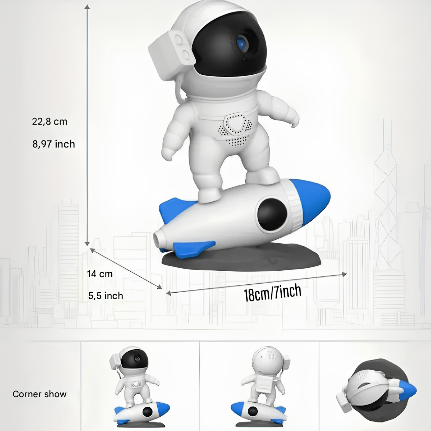 Astronaut Projector Lamp - AstroGlow
