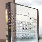 Illuminated Periodic Table with Real Elements - Elementa