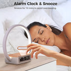 Design Night Light with Charger and Gentle Wake Function - LumoRise