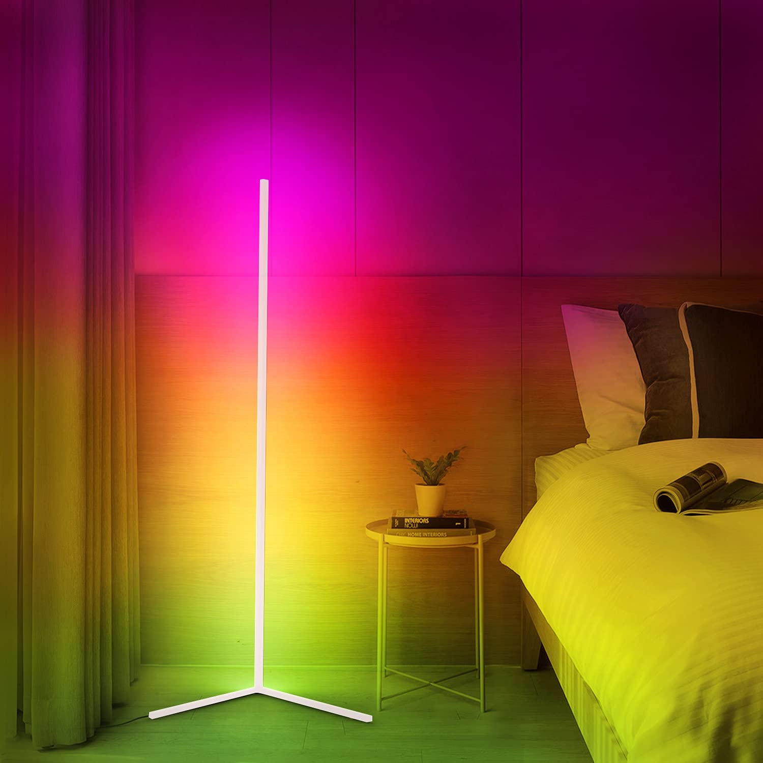 LED Design Corner Lamp with Remote Control – Viorra
