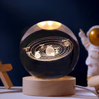 3D Engraved Crystal Sphere - Celestia