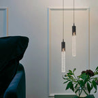 Glass Pendant Lamp in Cylindrical Shape - Lustreau