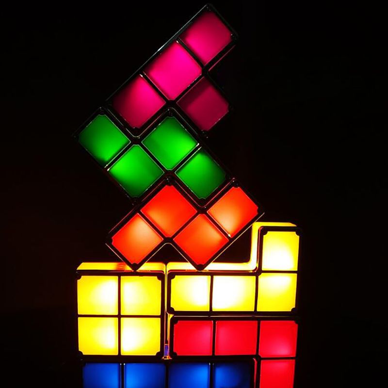Modular Tetris Lamp - LumiBlocks