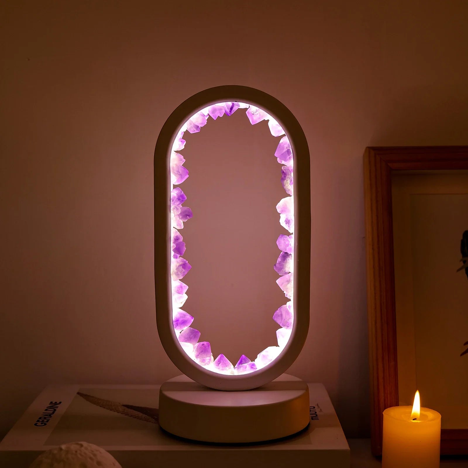 Handmade Amethyst Lamp - Serenith