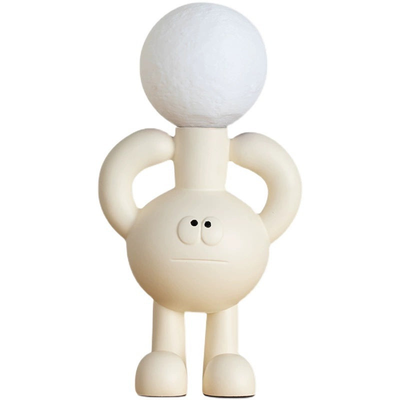 Playful Table Lamp with Glass Sphere - Glombra