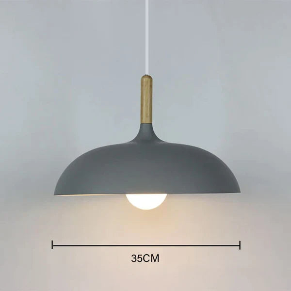 Ceiling Light in Scandinavian Oak - ScandiLuxe