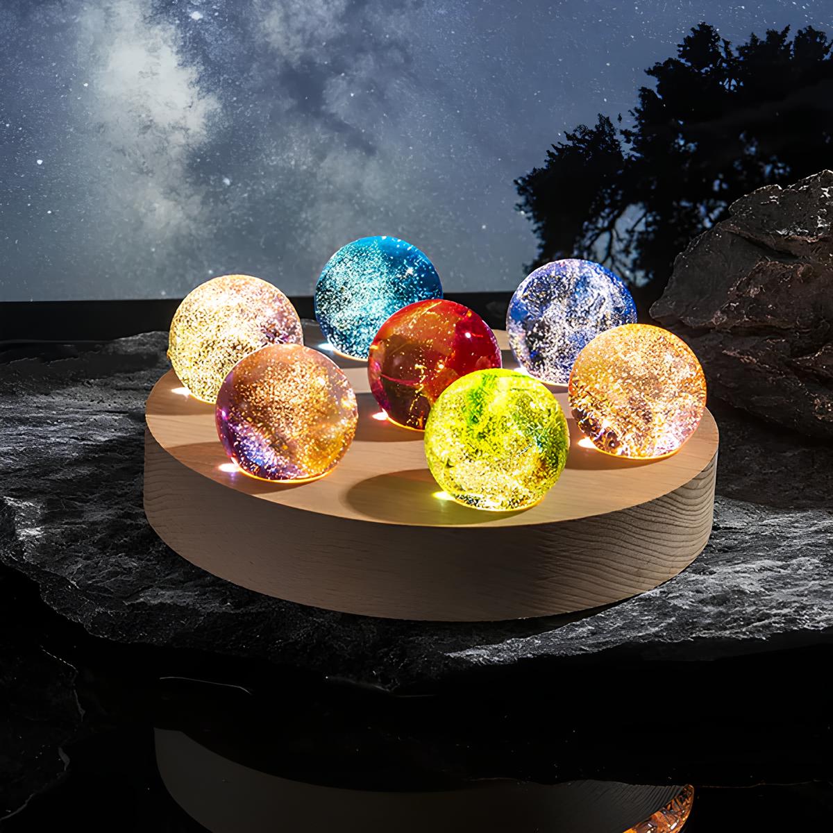 Glowing Cosmic Crystals - AstroGlow Orbs