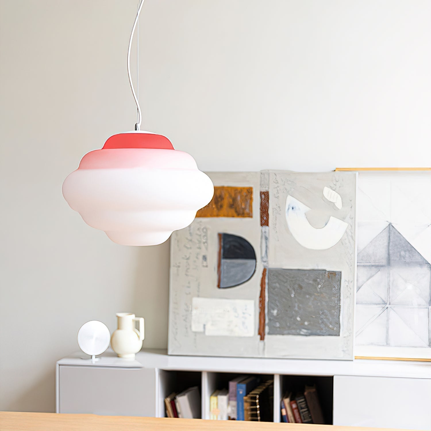 Pendant lamp with gradient and soft light diffusion - Aérola