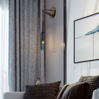 Minimalist Wall Lamp with Smoke Glass - Orvane