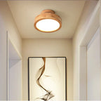 Round Wooden Scandinavian Ceiling Lamp - NordicLuxe
