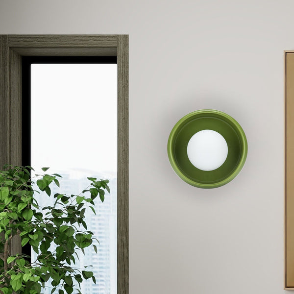Round Ceramic Wall Lamp - Circo