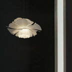 Design Pendant Light Flower White Metal - Sophia
