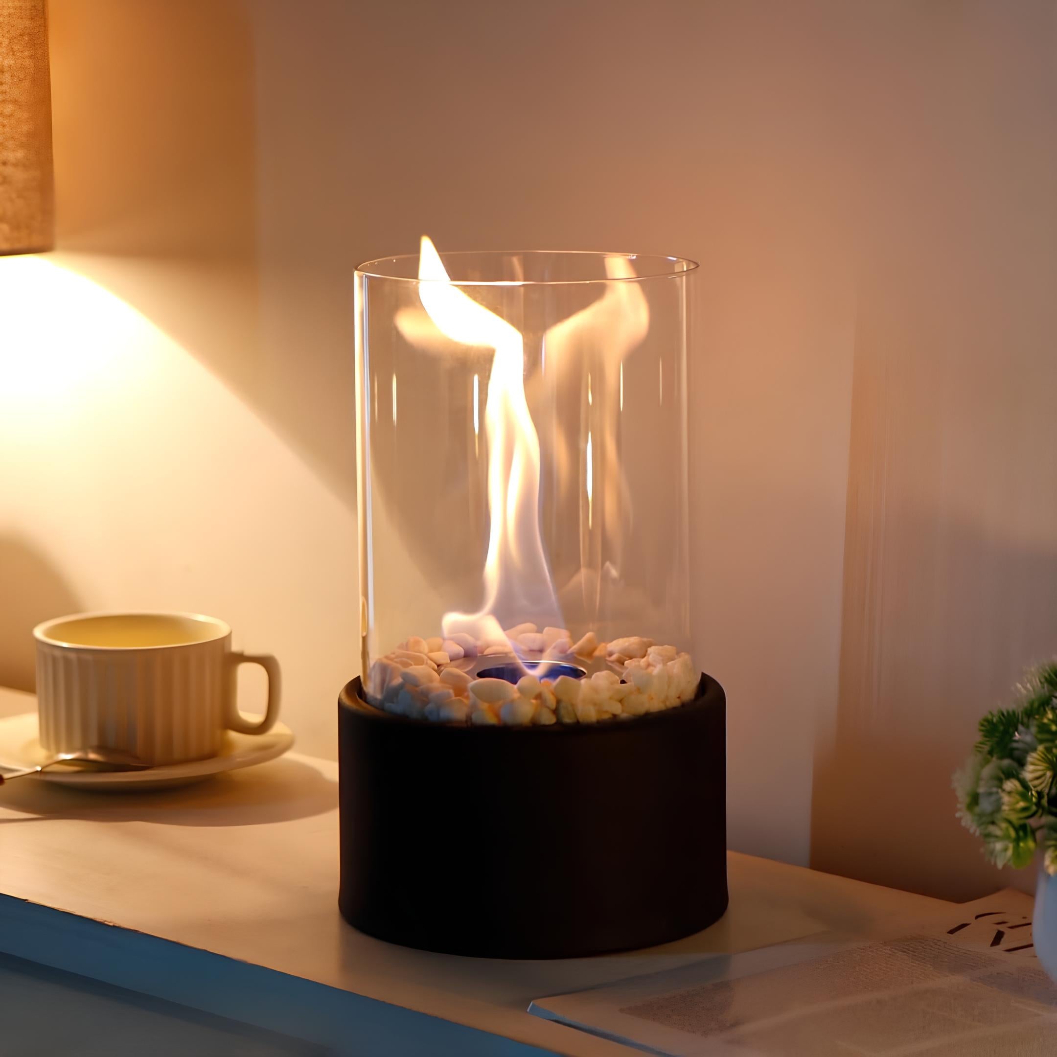 Classic Oil Lamp with Open Flame - Lumora
