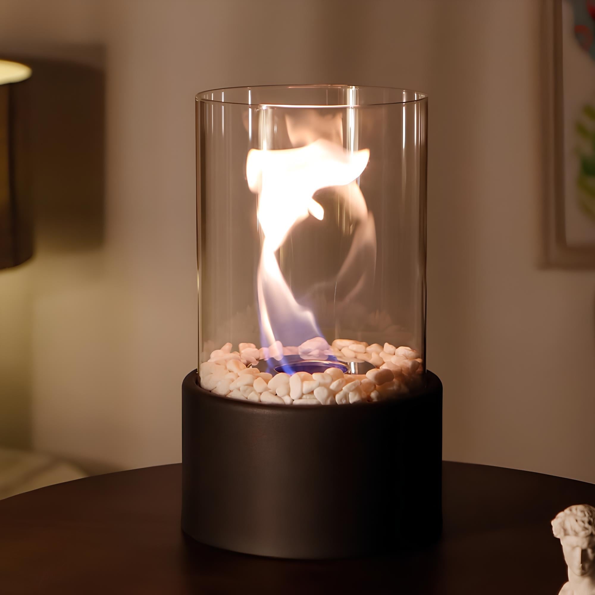 Classic Oil Lamp with Open Flame - Lumora