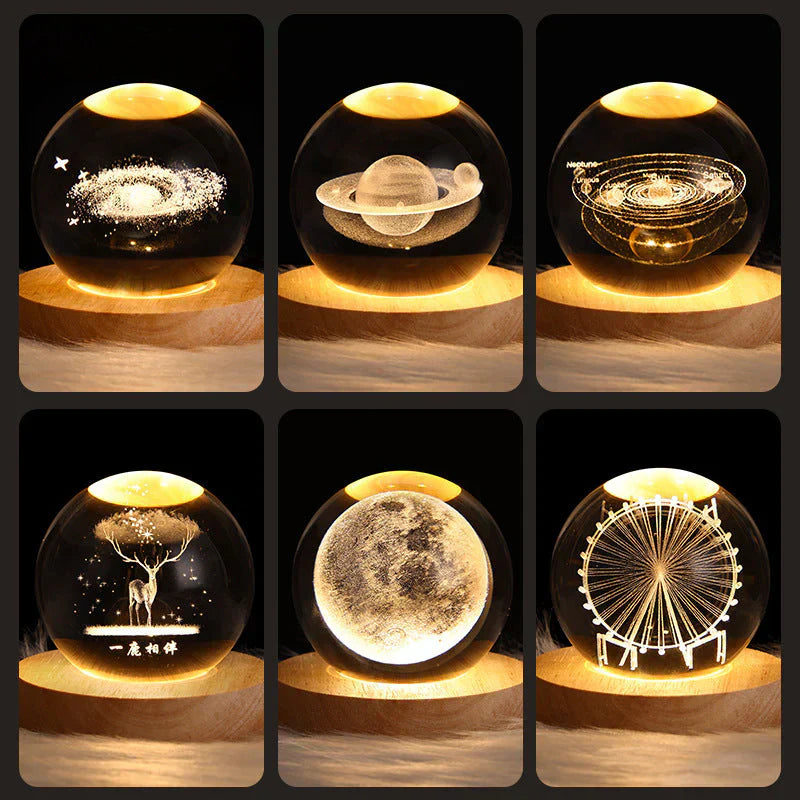3D Crystal Mood Light - GlowCryst